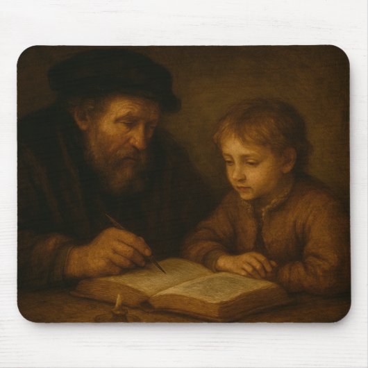 Lesgeven sinds de eeuwen muismat (Voorkant)