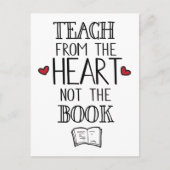 lesgeven vanuit het hart, niet vanuit het boek ler briefkaart (Voorkant)