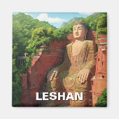 Leshan Giant Buddha China Reizen Magneet (Voorkant)