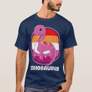 Lesiosaurus Lesbian Plesiosaurus LGBTQ Gay Pride M T-shirt