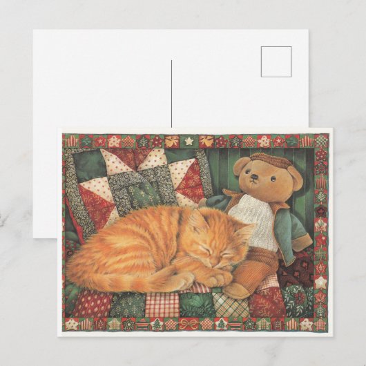 LESLEY ANNE IVORYS CHRISTMAS CAT-BRIEFKAART BRIEFKAART (Voorkant / Achterkant)
