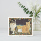 LESLEY ANNE IVORYS CHRISTMAS CAT-BRIEFKAART BRIEFKAART (Staand voorkant)