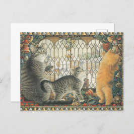 LESLEY ANNE IVORYS CHRISTMAS CAT-BRIEFKAART BRIEFKAART