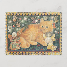  LESLEY ANNE IVORYS CHRISTMAS CAT POSTCARD BRIEFKAART