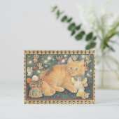  LESLEY ANNE IVORYS CHRISTMAS CAT POSTCARD BRIEFKAART (Staand voorkant)
