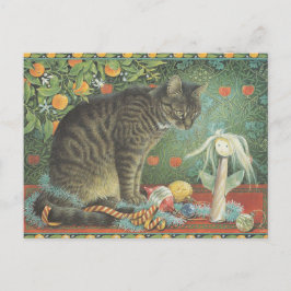 LESLEY ANNE IVORYS CHRISTMAS CAT POSTCARD BRIEFKAART