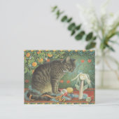 LESLEY ANNE IVORYS CHRISTMAS CAT POSTCARD BRIEFKAART (Staand voorkant)