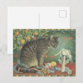 LESLEY ANNE IVORYS CHRISTMAS CAT POSTCARD BRIEFKAART (Voorkant / Achterkant)