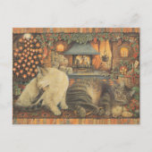 LESLEY ANNE IVORYS CHRISTMAS CAT POSTCARD BRIEFKAART (Voorkant)