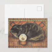 LESLEY ANNE IVORYS CHRISTMAS CAT POSTCARD BRIEFKAART (Voorkant / Achterkant)