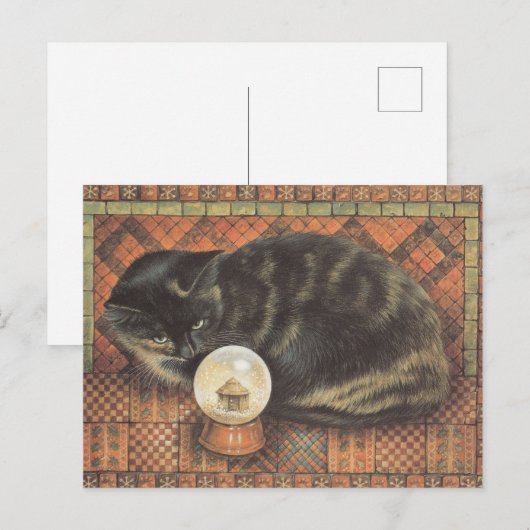 LESLEY ANNE IVORYS CHRISTMAS CAT POSTCARD BRIEFKAART (Voorkant / Achterkant)