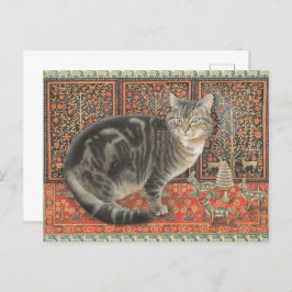 LESLEY ANNE IVORYS CHRISTMAS CAT POSTCARD BRIEFKAART