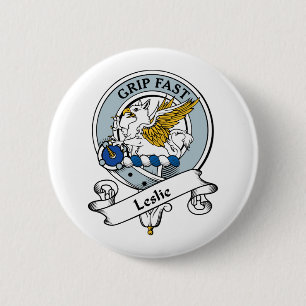 Leslie Clan Badge Ronde Button 5,7 Cm
