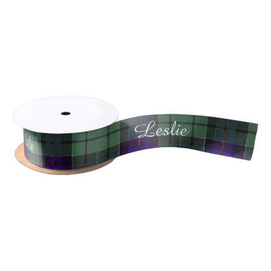 Leslie clan Pset Scottish tartan Satijnen Lint (Spoel)