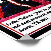 Leslie Cochran, dakloos, kruisreclame, activiste Poster (Hoek)