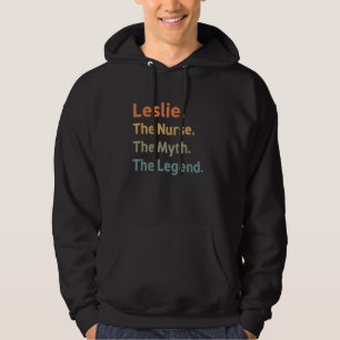 Leslie de Verpleegster De mythe De legende Grappig Hoodie