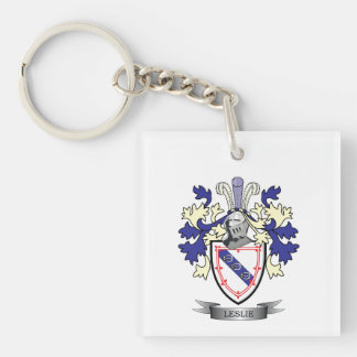 Leslie Family Crest Coat of Arms Sleutelhanger
