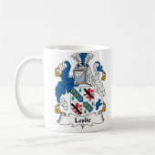 Leslie Family Crest Koffiemok (Links)