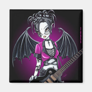 "Leslie" Gotische gitaar Fairy Art Magnet