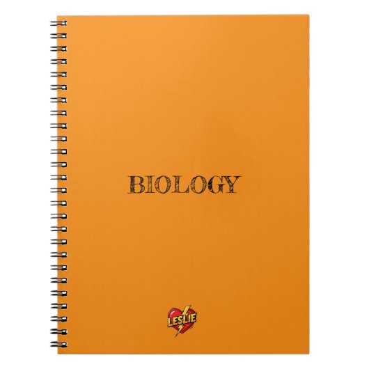 Leslie Hart Oranje Notitieboek (Voorkant)