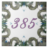 Leslie House Number Tegeltje (Voorkant)