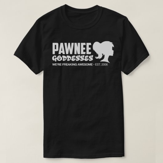 Leslie Knope Pawnee Goddesses Parks en Recreatie T-shirt (Design voorkant)