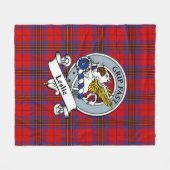 Leslie Modern Clan Badge Tartan Pset Fleece Deken (Voorkant (Horizontaal))