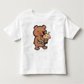 Leslie Patricelli Big Brown Beer Hug Kinder Shirts (Voorkant)