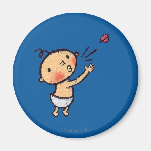 Leslie Patricelli Blow a Kiss Baby Magneet (Voorkant)