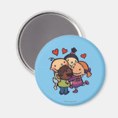 Leslie Patricelli Groep knuffel met vrienden Magneet (Voorkant / Achterkant)