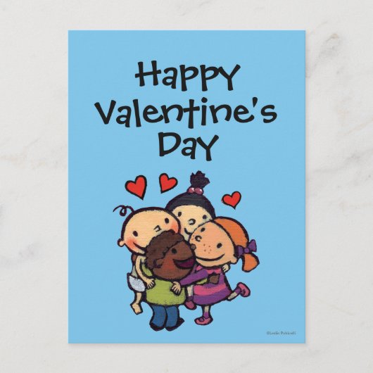 Leslie Patricelli Group Hug met Vrienden Feestdagenkaart (Voorkant)