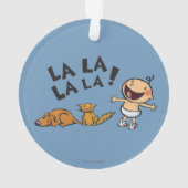 Leslie Patricelli Singing Baby met Bunny Slippers Ornament (achterkant)