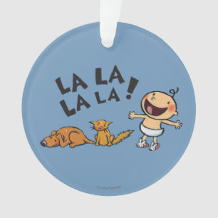 Leslie Patricelli Singing Baby met Bunny Slippers Ornament