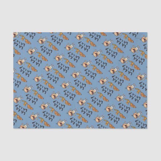 Leslie Patricelli Singing Baby met Bunny Slippers Tissuepapier (Voorkant)