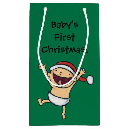 Leslie Patricelli's Baby danst in Santa Hat Klein Cadeauzakje (Achterkant)