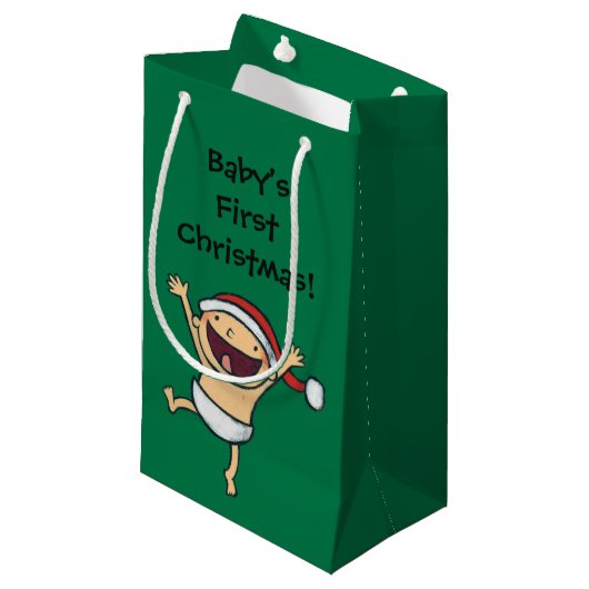 Leslie Patricelli's Baby danst in Santa Hat Klein Cadeauzakje (Voorkant Gekanteld)