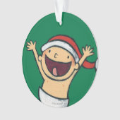Leslie Patricelli's Baby danst in Santa Hat Ornament (voorkant)