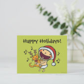 Leslie Patricelli's Fa La Baby Feestdagenkaart (Staand voorkant)