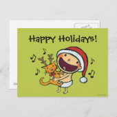 Leslie Patricelli's Fa La Baby Feestdagenkaart (Voorkant / Achterkant)