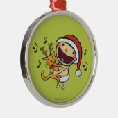 Leslie Patricelli's Fa La La Baby Metalen Ornament (Rechts)