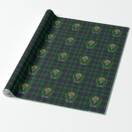 Leslie Scottish Clan Tartan & Crest Cadeaupapier