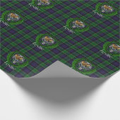 Leslie Scottish Clan Tartan & Crest Cadeaupapier (Hoek)