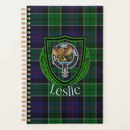 Leslie Scottish Clan Tartan & Crest Planner