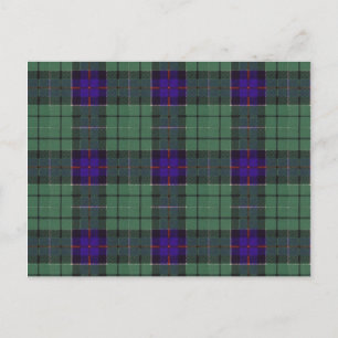 Leslie Scottish Tartan patroon Briefkaart