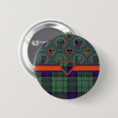 Leslie Scottish tartan Ronde Button 5,7 Cm (Voorkant /achterkant)