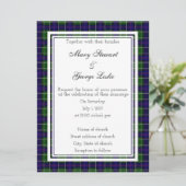 Leslie Scottish Wedding Invitation Kaart (Staand voorkant)