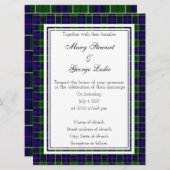 Leslie Scottish Wedding Invitation Kaart (Voorkant / Achterkant)