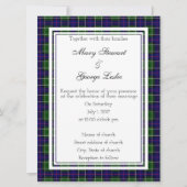 Leslie Scottish Wedding Invitation Kaart (Voorkant)