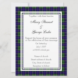 Leslie Scottish Wedding Invitation Kaart