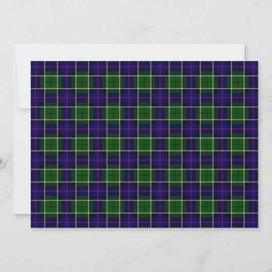 Leslie Scottish Wedding Invitation Kaart (Achterkant)